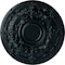 Ekena Millwork Oslo Ceiling Medallion (Fits Canopies up to 10 1/2"), Hand-Painted Night Shade, 28 1/8"OD x 1 3/4"P CM28OSNSF - alternate 1